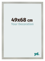 Bilderrahmen 49x68cm Silber Matt MDF Bologna Vorne Messe | Yourdecoration.de