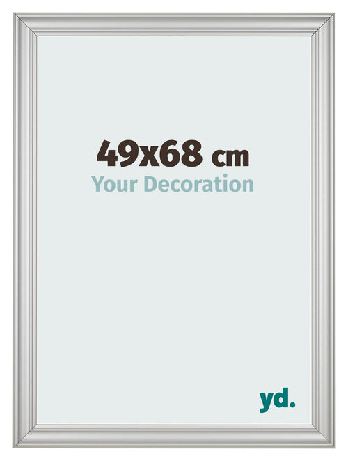 Bilderrahmen 49x68cm Silber Matt MDF Lazio Vorne Messe | Yourdecoration.de