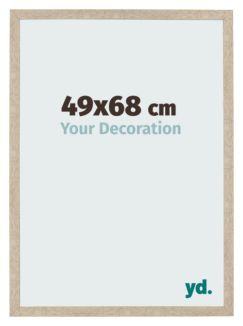 Bilderrahmen 49x68cm Sonoma Eiche MDF Bologna Vorne Messe | Yourdecoration.de
