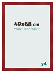 Bilderrahmen 49x68cm Weinrot Gewischt MDF Pisa Vorne Messe | Yourdecoration.de