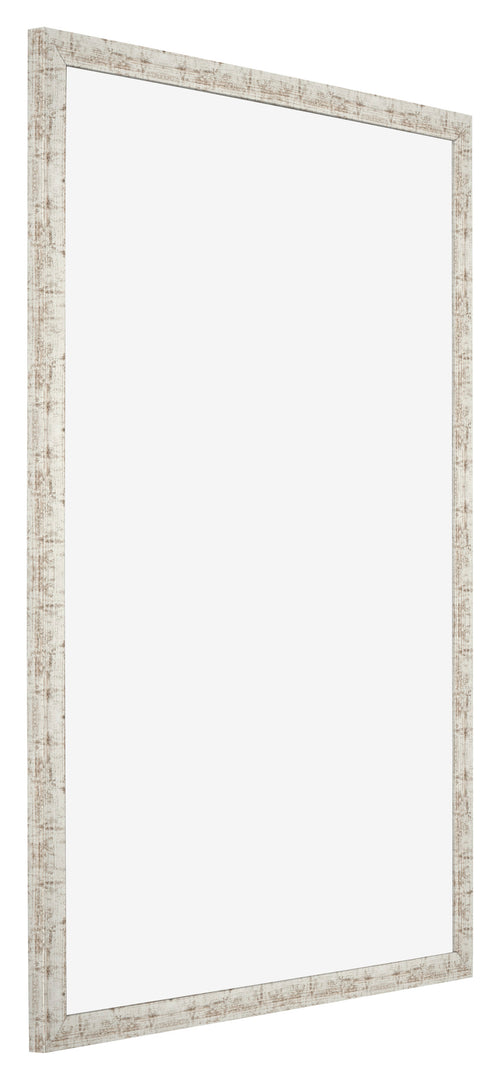 Bilderrahmen 49x68cm Weiß Vintage MDF Bologna Vorne Schrag | Yourdecoration.de