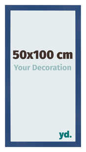 Bilderrahmen 50x100 cm Dunkelblau MDF Bologna Vorne Messe | Yourdecoration.de