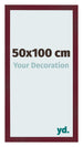 Bilderrahmen 50x100 cm Weinrot Gewischt MDF Bologna Vorne Messe | Yourdecoration.de