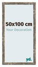 Bilderrahmen 50x100cm Blau Gold Meliert MDF Bologna Vorne Messe | Yourdecoration.de