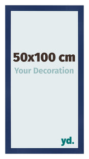 Bilderrahmen 50x100cm Dunkelblau Gewischt MDF Bologna Vorne Messe | Yourdecoration.de