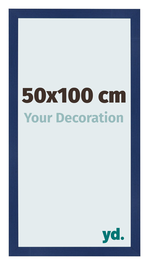 Bilderrahmen 50x100cm Dunkelblau Gewischt MDF Bologna Vorne Messe | Yourdecoration.de