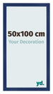 Bilderrahmen 50x100cm Dunkelblau Gewischt MDF Bologna Vorne Messe | Yourdecoration.de