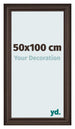 Bilderrahmen 50x100cm Eiche Dunkel MDF Lazio Vorne Messe | Yourdecoration.de