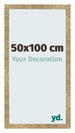 Bilderrahmen 50x100cm Gold Antik MDF Bologna Vorne Messe | Yourdecoration.de