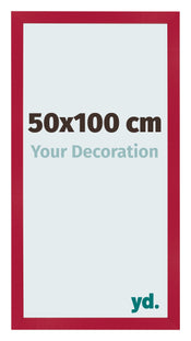 Bilderrahmen 50x100cm Rot MDF Bologna Vorne Messe | Yourdecoration.de