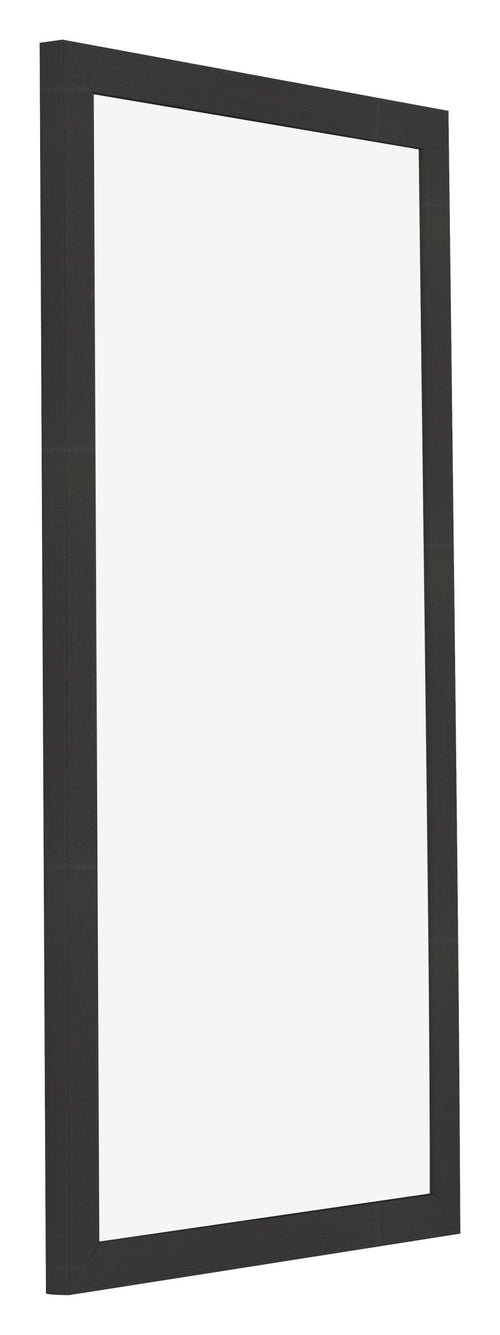 Bilderrahmen 50x100cm Schwarz Gemasert MDF Bologna Vorne Schrag | Yourdecoration.de