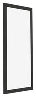 Bilderrahmen 50x100cm Schwarz Gemasert MDF Bologna Vorne Schrag | Yourdecoration.de