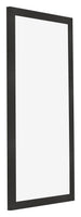 Bilderrahmen 50x100cm Schwarz Matt MDF Bologna Vorne Schrag | Yourdecoration.de