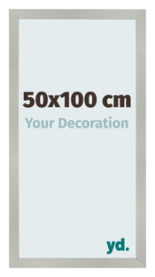 Bilderrahmen 50x100cm Silber Matt MDF Bologna Vorne Messe | Yourdecoration.de