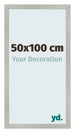 Bilderrahmen 50x100cm Silber Matt MDF Bologna Vorne Messe | Yourdecoration.de