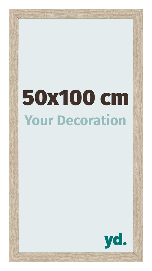 Bilderrahmen 50x100cm Sonoma Eiche MDF Bologna Vorne Messe | Yourdecoration.de