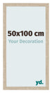 Bilderrahmen 50x100cm Sonoma Eiche MDF Bologna Vorne Messe | Yourdecoration.de