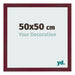 Bilderrahmen 50x50 cm Weinrot Gewischt MDF Bologna Vorne Messe | Yourdecoration.de