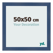 Bilderrahmen 50x50cm Dunkelblau Gewischt MDF Pisa Vorne Messe | Yourdecoration.de