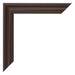 Bilderrahmen 50x50cm Eiche Dunkel MDF Lazio Detail Ecke | Yourdecoration.de