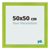 Bilderrahmen 50x50cm Grün MDF Pisa Vorne Messe | Yourdecoration.de