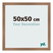 Bilderrahmen 50x50cm Kupfer Dekor MDF Bologna Vorne Messe | Yourdecoration.de