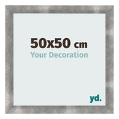 Bilderrahmen 50x50cm Metall Vintage MDF Pisa Vorne Messe | Yourdecoration.de