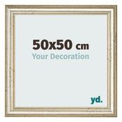 Bilderrahmen 50x50cm Metallglanz MDF Lazio Vorne Messe | Yourdecoration.de