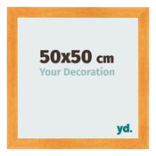 Bilderrahmen 50x50cm Orange MDF Pisa Vorne Messe | Yourdecoration.de