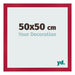 Bilderrahmen 50x50cm Rot MDF Bologna Vorne Messe | Yourdecoration.de