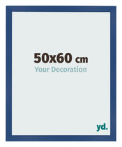 Bilderrahmen 50x60 cm Dunkelblau MDF Bologna Vorne Messe | Yourdecoration.de