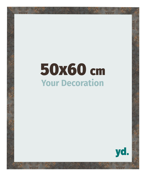 Bilderrahmen 50x60 cm Oxidiertes Metall MDF Bologna Vorne Messe | Yourdecoration.de