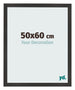 Bilderrahmen 50x60 cm Schwarz Matt MDF Bologna Vorne Messe | Yourdecoration.de