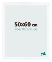 Bilderrahmen 50x60 cm Weiss Matt MDF Bologna Vorne Messe | Yourdecoration.de