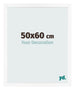 Bilderrahmen 50x60 cm Weiss Matt MDF Bologna Vorne Messe | Yourdecoration.de