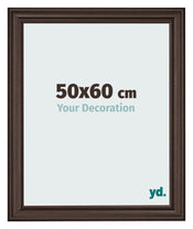 Bilderrahmen 50x60cm Eiche Dunkel MDF Lazio Vorne Messe | Yourdecoration.de