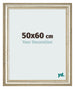 Bilderrahmen 50x60cm Metallglanz MDF Lazio Vorne Messe | Yourdecoration.de