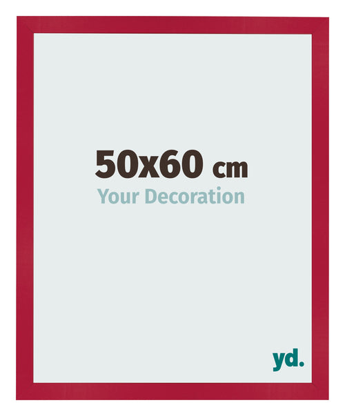 Bilderrahmen 50x60cm Rot MDF Bologna Vorne Messe | Yourdecoration.de