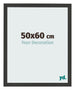Bilderrahmen 50x60cm Schwarz Gemasert MDF Bologna Vorne Messe | Yourdecoration.de