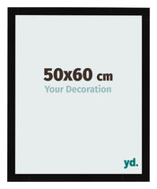Bilderrahmen 50x60cm Schwarz Hochglanz MDF Bologna Vorne Messe | Yourdecoration.de