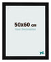 Bilderrahmen 50x60cm Schwarz Silber Poliert MDF Pisa Vorne Messe | Yourdecoration.de