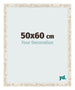 Bilderrahmen 50x60cm Weiß Vintage MDF Bologna Vorne Messe | Yourdecoration.de