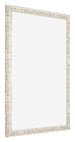 Bilderrahmen 50x60cm Weiß Vintage MDF Bologna Vorne Schrag | Yourdecoration.de