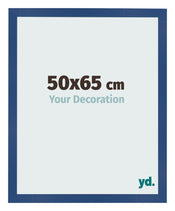 Bilderrahmen 50x65 cm Dunkelblau MDF Bologna Vorne Messe | Yourdecoration.de