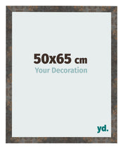 Bilderrahmen 50x65 cm Oxidiertes Metall MDF Bologna Vorne Messe | Yourdecoration.de