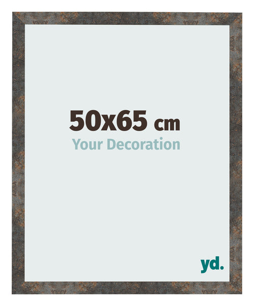 Bilderrahmen 50x65 cm Oxidiertes Metall MDF Bologna Vorne Messe | Yourdecoration.de