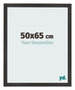 Bilderrahmen 50x65 cm Schwarz Matt MDF Bologna Vorne Messe | Yourdecoration.de