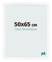 Bilderrahmen 50x65 cm Weiss Matt MDF Bologna Vorne Messe | Yourdecoration.de