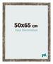 Bilderrahmen 50x65cm Blau Gold Meliert MDF Bologna Vorne Messe | Yourdecoration.de
