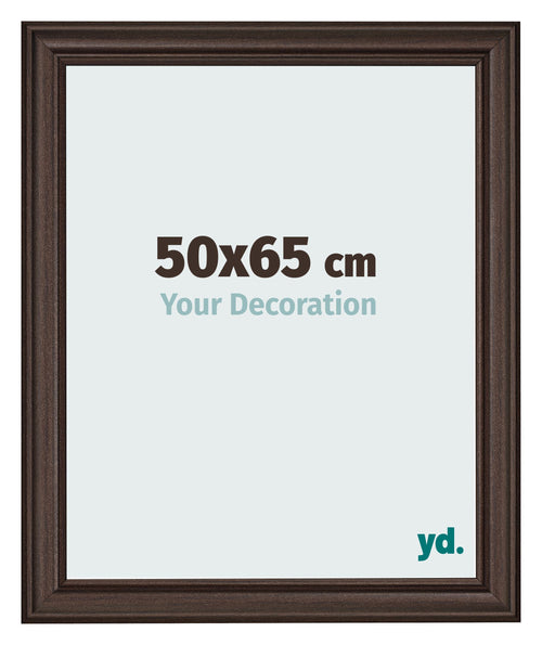 Bilderrahmen 50x65cm Eiche Dunkel MDF Lazio Vorne Messe | Yourdecoration.de